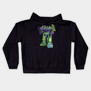 Devastator Diaclone style Boxart Kids Hoodie